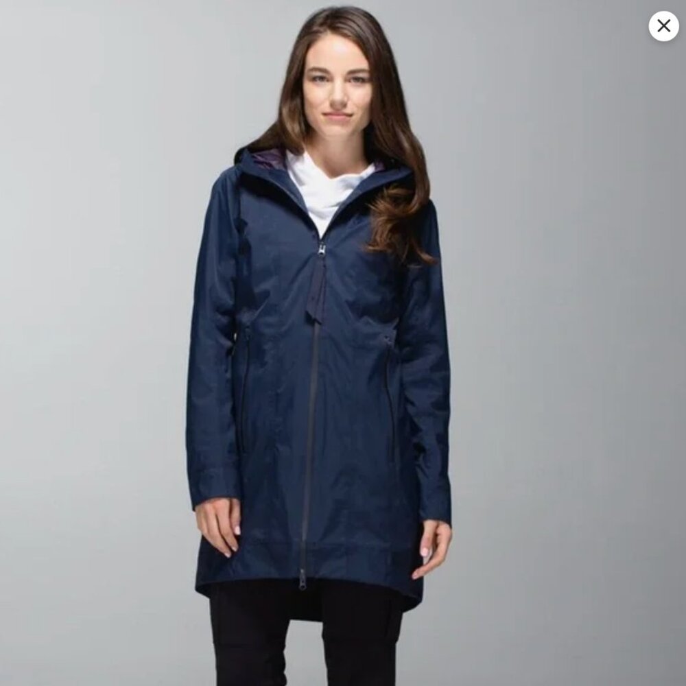 Lululemon Right As Rain Jacket Inkwell Size 4